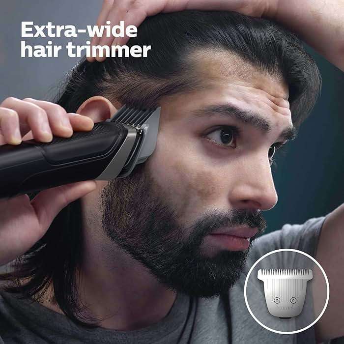 Philips Norelco Multigroom 5000 Series, All-in-One Trimmer and Hair Clipper, 18-Piece Men's Grooming Kit for Beard, Face, Hair, Body and Intimate Areas, No Blade Oil Needed, Model MG5910/49 - Image 6