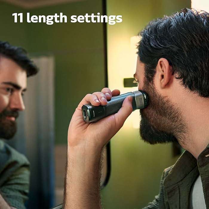 Philips Norelco Multigroom 5000 Series, All-in-One Trimmer and Hair Clipper, 18-Piece Men's Grooming Kit for Beard, Face, Hair, Body and Intimate Areas, No Blade Oil Needed, Model MG5910/49 - Image 7