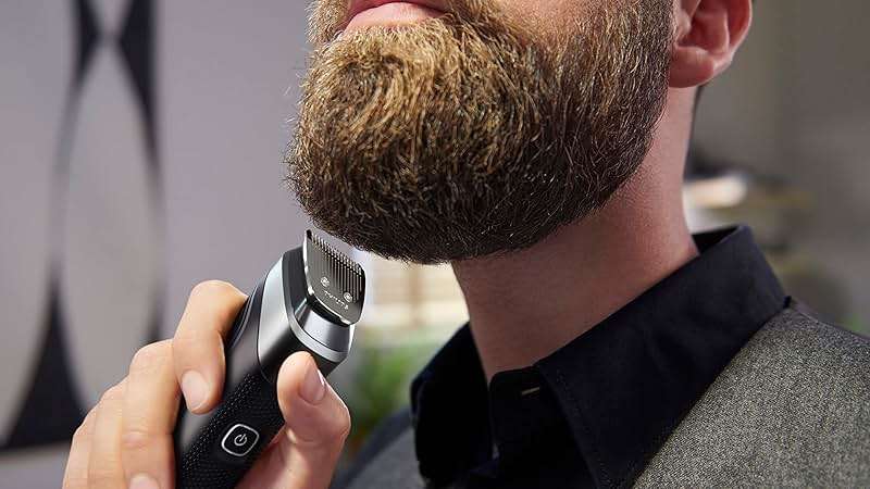 Philips Norelco Multigroom 5000 Series, All-in-One Trimmer and Hair Clipper, 18-Piece Men's Grooming Kit for Beard, Face, Hair, Body and Intimate Areas, No Blade Oil Needed, Model MG5910/49 - Image 9
