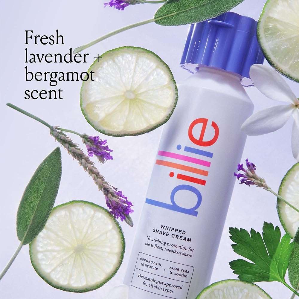 Billie Whipped Shave Cream - Lavender & Bergamot Scent - 6.5 fl oz - Image 8
