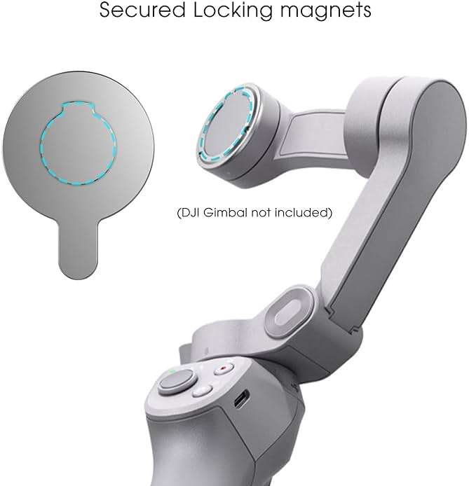 ENCASED Magnetic Adapter for DJI Osmo Mobile Smartphone Gimbal Stabilizer - Compatible with MagSafe (DJI OM 8 7P 7 SE 6 5 4) - Image 6