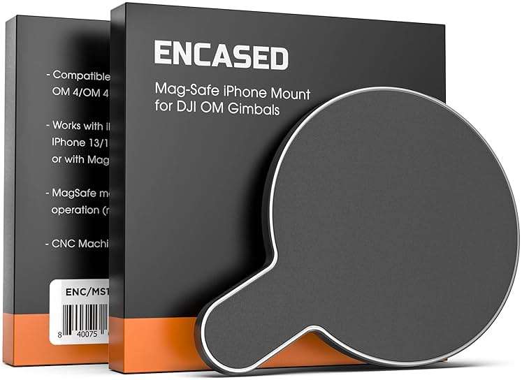 ENCASED Magnetic Adapter for DJI Osmo Mobile Smartphone Gimbal Stabilizer - Compatible with MagSafe (DJI OM 8 7P 7 SE 6 5 4) - Image 7