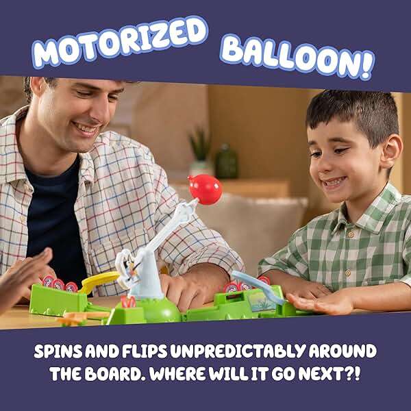 Bluey Keepy Uppy Game, Motorized Toddler Game with Bingo and Chilli Character Paddles, Games for 4+ Year Olds - Image 3