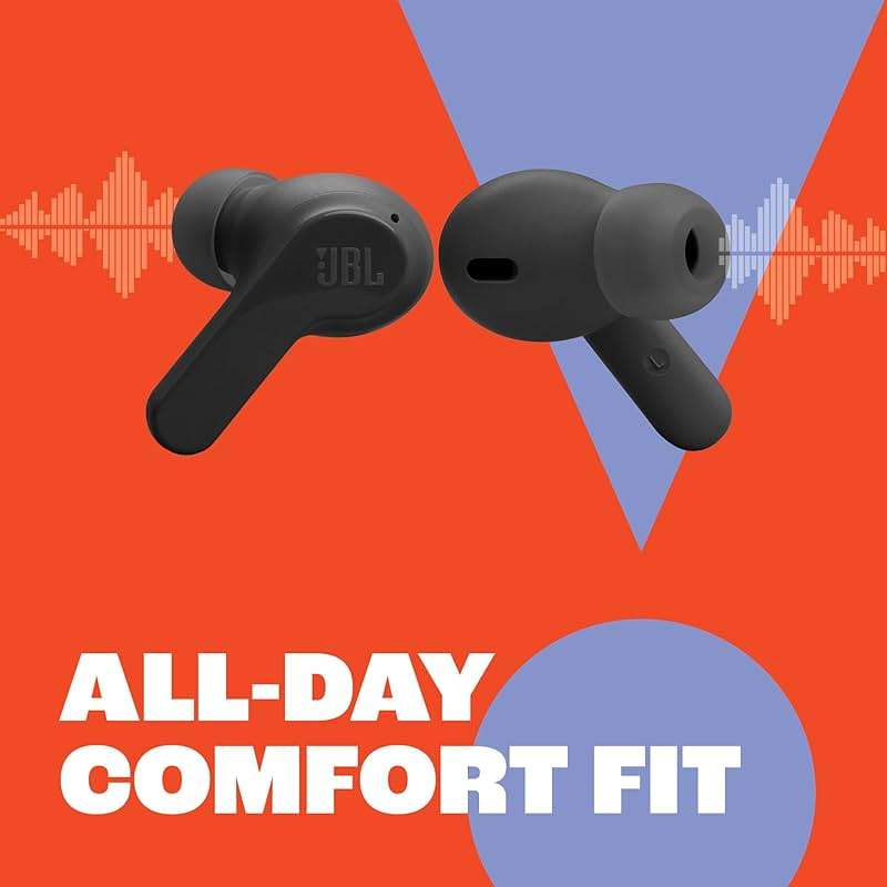 JBL Vibe Beam - True Wireless Earbuds - Black | JBL Deep Bass Sound, Comfortable fit, Up to 32 8h 24h total hours of battery life with speed charging - Image 6