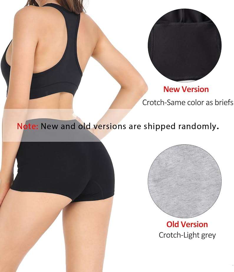 wirarpa Women's Boyshorts Panties Cotton Boxer Briefs for Ladies Underwear Shorts with Cotton Crotch 4 Pack - Image 3