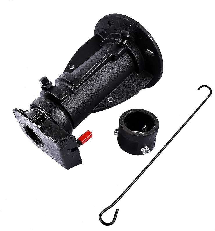 C5G1216 12"-16" Adjustable Cushioned 5th Wheel Gooseneck Adapter, Replacement for RV Camper Trailer, GTW 20000 Lbs, with Safty Chain - Image 6