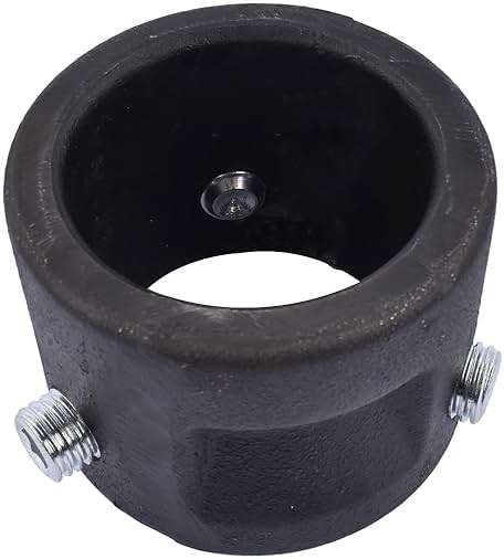 C5G1216 12"-16" Adjustable Cushioned 5th Wheel Gooseneck Adapter, Replacement for RV Camper Trailer, GTW 20000 Lbs, with Safty Chain - Image 7