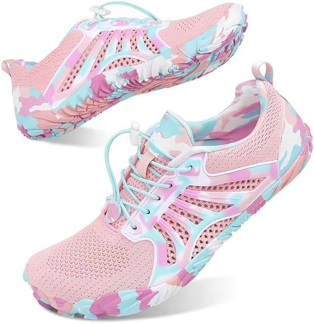 Scurtain Unisex Mens Womens Athletic Hiking Water Shoes Quick Dry Barefoot Aqua Shoes Swim Shoes Beach Shoes with Drainage - Image 3