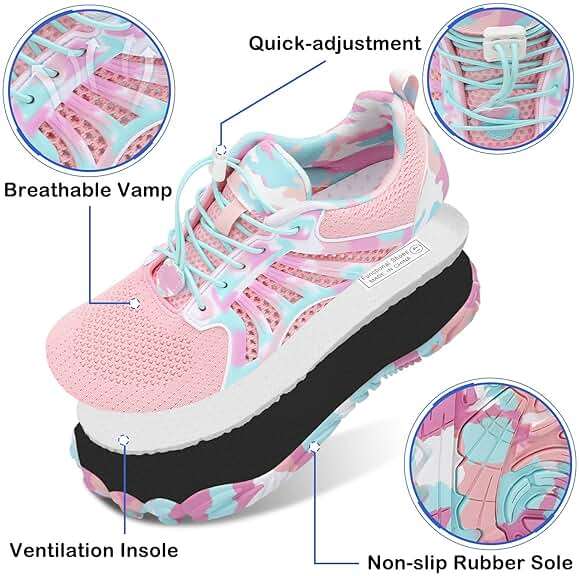 Scurtain Unisex Mens Womens Athletic Hiking Water Shoes Quick Dry Barefoot Aqua Shoes Swim Shoes Beach Shoes with Drainage - Image 4