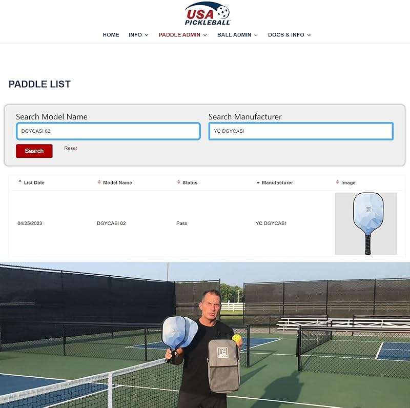 YC DGYCASI Pickleball Paddles Set of 2, 2026 USAPA Approved Pickleball Set, Fiberglass Lightweight Pickle Ball Rackets 2 Pack, 2 Outdoor Pickleball, 2 Indoor Pickleball Balls, 1 Pickleball Bag - Image 7