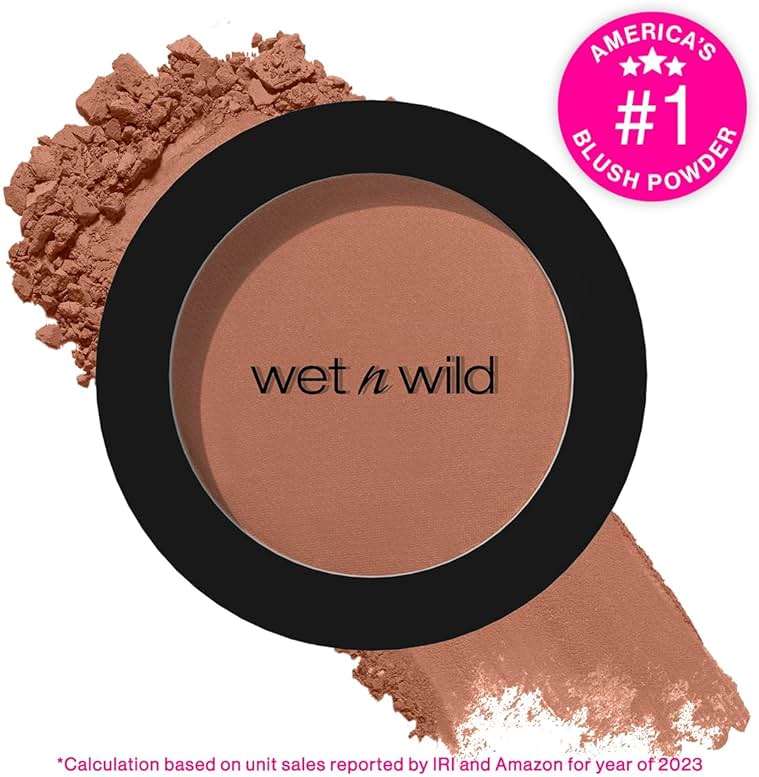 wet n wild Color Icon Blush, Effortless Matte Natural Sheer Glow & Seamless Blend, Luxuriously Infused Smooth Jojoba Oil, Cruelty-Free & Vegan - Naked Brown - Image 2