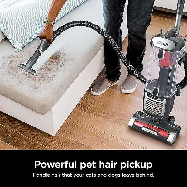 Shark ZU102 Rotator Pet Upright Vacuum with PowerFins HairPro & Odor Neutralizer Technology, Charcoal, 2.9 L Dust Cup - Image 4