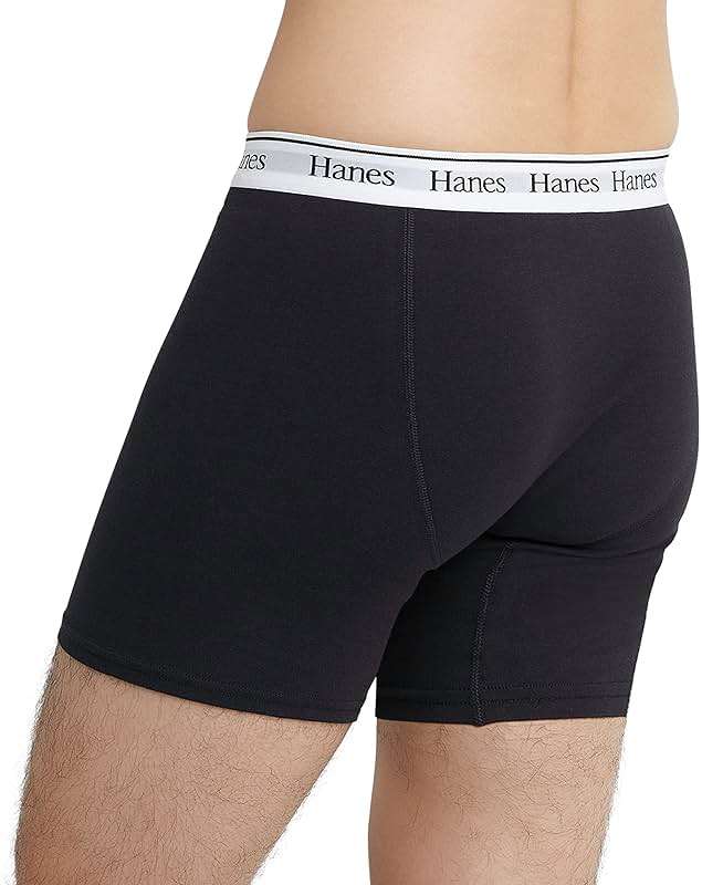 Hanes Originals Men’s Boxer Briefs & Trunks, Stretch Cotton Moisture-Wicking Underwear, Modern Fit Low Rise, Multipacks - Image 3
