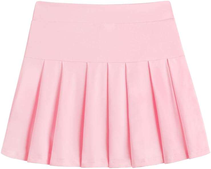 Arshiner Girl's Tennis Skirts with Shorts Athletic Pleated Skirt Workout Performance Skorts with Pockets for Kids 4-13Y - Image 1