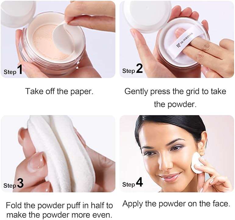 FV Translucent Powder Setting Powder, Lightweight & Oil-control, Long Lasting, Matte Finish, Talc-free Baking Powder Makeup, For Fair to Medium Skin Tones, 01 Translucent-Ivory - Image 10