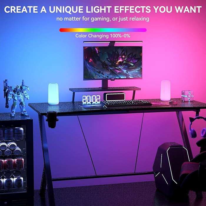 Touch Bedside Table LED Lamp, [Sleek Design & RGB Mode] Multi-Color Dimmable with Warm White Lights, Birthday Gifts for Women Mom, Smart Nightstand Small Lamp for Bedroom Living Room Home Decor - Image 7
