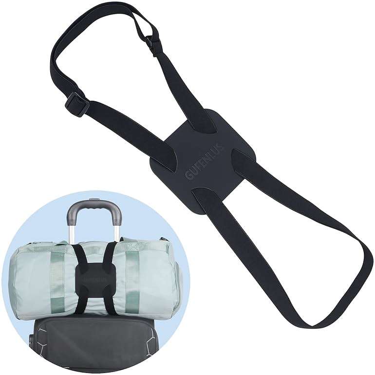 Luggage Bungee Luggage Straps for suitcases,Bag Bungee for Luggage,Adjustable Size Luggage Straps and Elastic Travel Accessories- 2 Pack (Black-2) - Image 5
