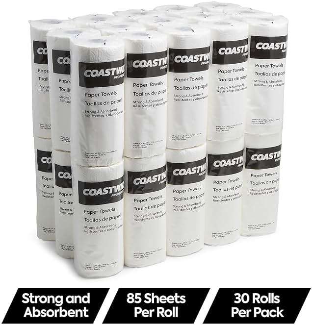 Coastwide Professional Paper Towels, 2-ply, 85 Sheets/Roll, 30 Rolls/Pack - Image 3