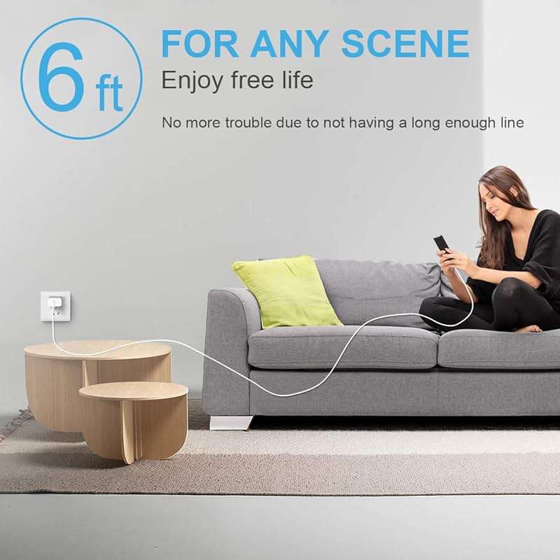 iPhone Fast Charger 3+3Pack 20W USB C Wall Charger with 6FT Fast Charging Cable Compatible with iPhone 14/13/12/11/Pro/Pro Max - Image 7