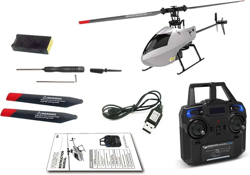 GoolRC C129 V2 RC Helicopter, 4 Channel Remote Control Helicopter with 6-Axis Gyro, 2.4Ghz RC Aircraft with 3D Flips, Altitude Hold, One Key Take Off/Landing for Adults and Beginners - Image 9