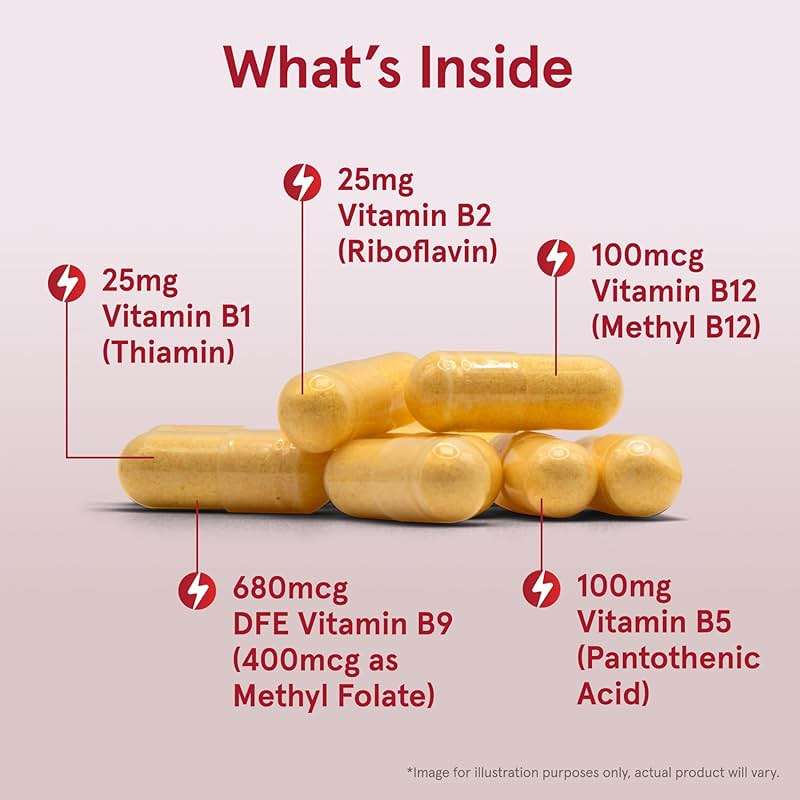 Jarrow Formulas B-Right,Optimized B Complex Featuring Vit B1,B2,B5,B6,B12 and B9 to Support Cellular Energy,Immune Health and Stress Management,100 Veggie Caps,Up to a 100 Day Supply, Pack of 12 - Image 3