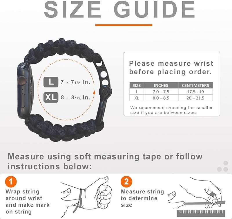 Savior Survival Gear Paracord 20mm/22mm Watch Band with Quick Release - Men & Women - Strap Compatible with Various Smart Watches, including Galaxy (some), S3 Classic, and Fenix 5 - Image 3