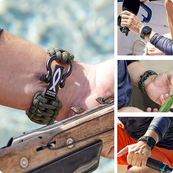 Savior Survival Gear Paracord 20mm/22mm Watch Band with Quick Release - Men & Women - Strap Compatible with Various Smart Watches, including Galaxy (some), S3 Classic, and Fenix 5 - Image 4