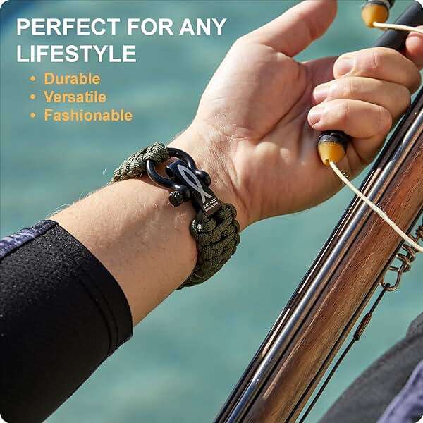 Savior Survival Gear Paracord 20mm/22mm Watch Band with Quick Release - Men & Women - Strap Compatible with Various Smart Watches, including Galaxy (some), S3 Classic, and Fenix 5 - Image 5