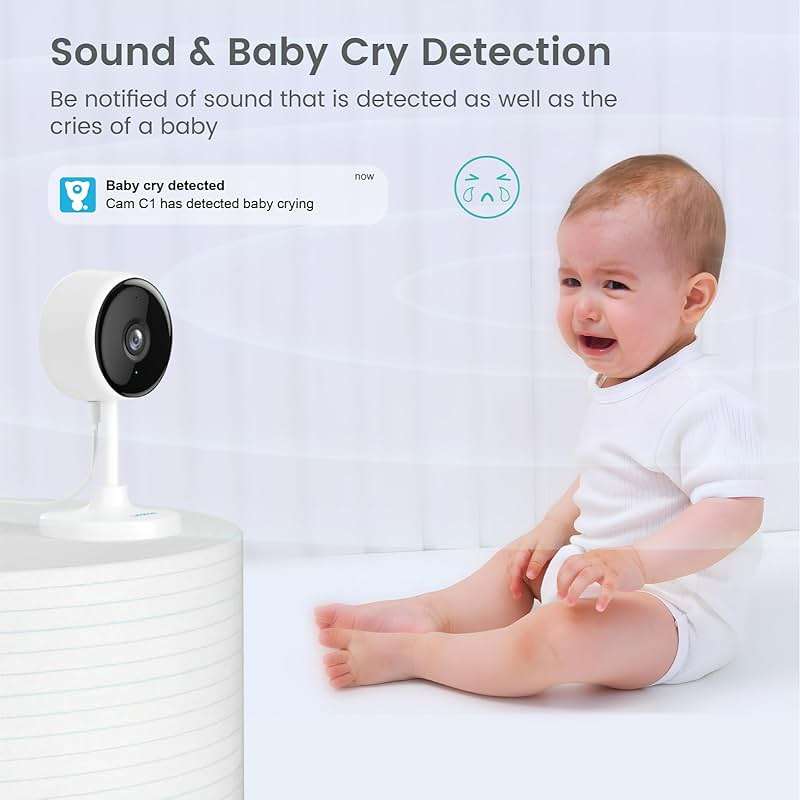 litokam Indoor Cameras for Home Security with Night Vision, Pet Camera with Phone App, WiFi Home Security Camara, Baby Monitor Work with Alexa, Motion Detection, 2 Pack, 2K - Image 4