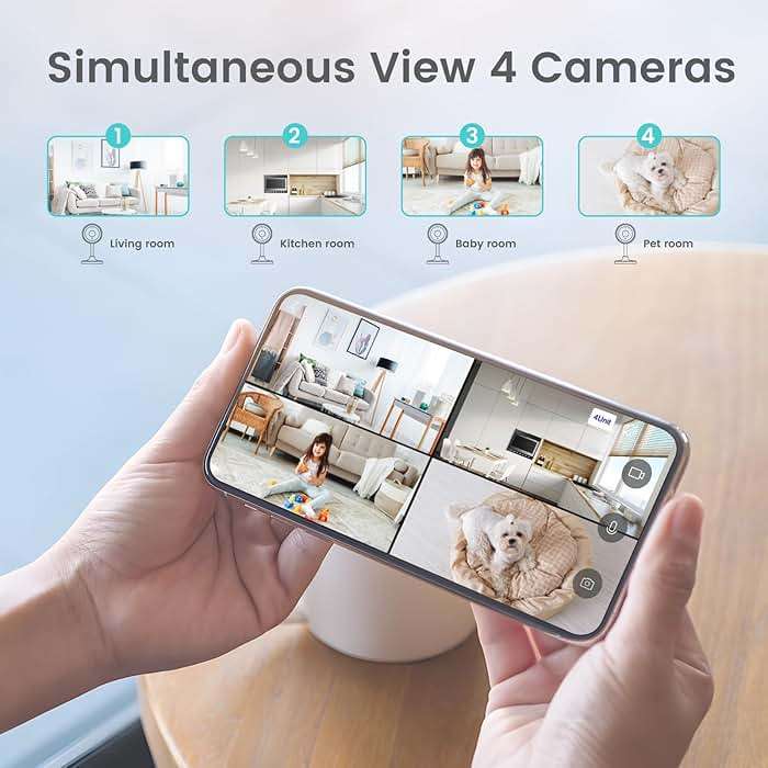 litokam Indoor Cameras for Home Security with Night Vision, Pet Camera with Phone App, WiFi Home Security Camara, Baby Monitor Work with Alexa, Motion Detection, 2 Pack, 2K - Image 9