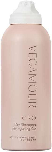 VEGAMOUR GRO Dry Shampoo, Volumizing Dry Shampoo Spray Formulated Without Benzene, Supports Thicker Fuller Looking Hair, Natural Citrus Scent - Image 1