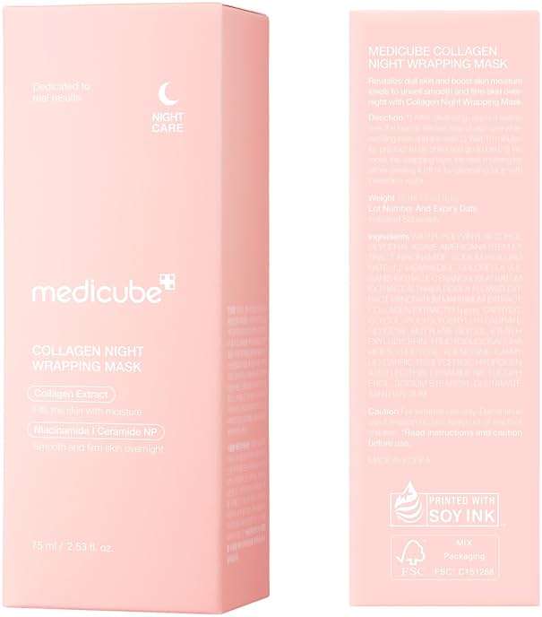 medicube Wrapping Mask Collagen Overnight Peel Off Facial Mask | Elasticity & Hydration Care, Reduces Sagging & Dullness | Hydrolyzed Collagen For Glowing Skin | Korean Skin Care, 2.53 fl.oz - Image 9