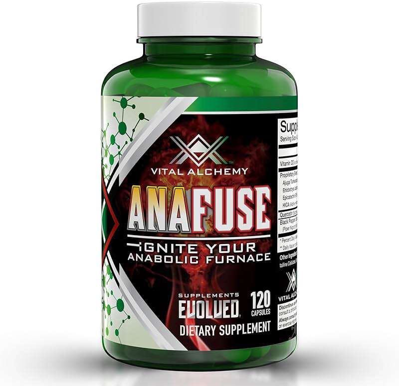 Vital Alchemy Anafuse Turkesterone Supplement for Men, Epicatechin, Quercetin, Black Pepper, and More - Increase Stamina, Lean Muscle Growth & Recovery - USA Made & Non-GMO - 120 Vegan Capsules - Image 1
