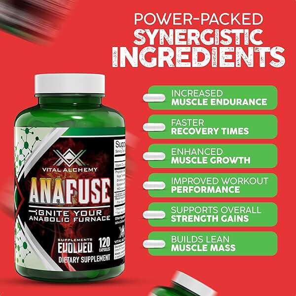 Vital Alchemy Anafuse Turkesterone Supplement for Men, Epicatechin, Quercetin, Black Pepper, and More - Increase Stamina, Lean Muscle Growth & Recovery - USA Made & Non-GMO - 120 Vegan Capsules - Image 3