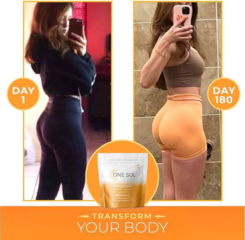 One Sol Creatine for Women, All Natural Women's Creatine Powder w Pure Creatine & Coconut Water, Increase Lean Muscle Mass, Reduce Recovery Time, Promotes Brain & Bone Health (Unflavored, 60 Servings) - Image 3