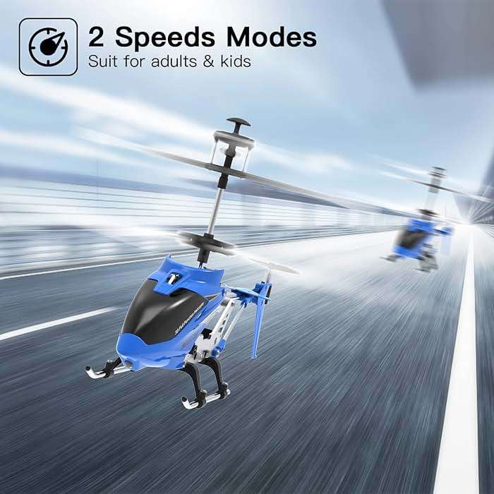 Cheerwing Remote Control Helicopter,SYMA S107H Mini RC Helicopter with Gyro,Altitude Hold, One Key Take Off/Landing for Adults Kids(Blue) - Image 4