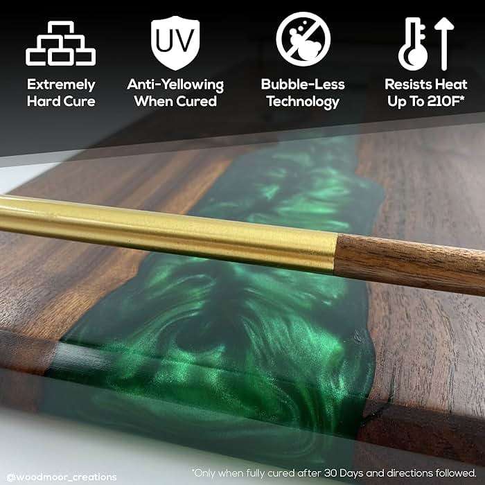 Superclear 24 Hour Fast Cure Deep Pour Epoxy Resin 3 Gallons Kit, 1 Inch Liquid Glass Clear Casting Resin for Small River Pours and Castings, Live Edge Wood, Food Safe, Bubble Free - Image 3
