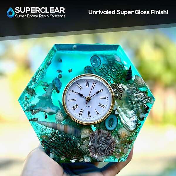 Superclear 24 Hour Fast Cure Deep Pour Epoxy Resin 3 Gallons Kit, 1 Inch Liquid Glass Clear Casting Resin for Small River Pours and Castings, Live Edge Wood, Food Safe, Bubble Free - Image 5