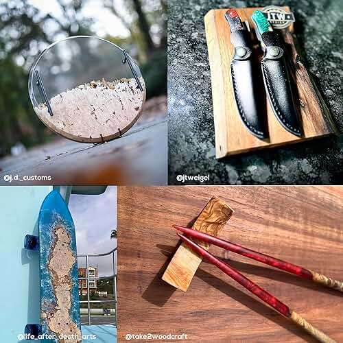 Superclear 24 Hour Fast Cure Deep Pour Epoxy Resin 3 Gallons Kit, 1 Inch Liquid Glass Clear Casting Resin for Small River Pours and Castings, Live Edge Wood, Food Safe, Bubble Free - Image 6