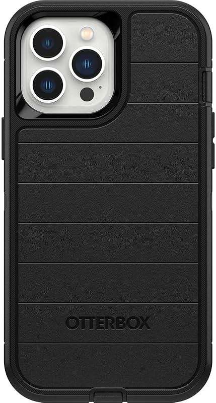 OtterBox Defender Series Screenless Edition Case for iPhone 13 Pro Max & iPhone 12 Pro Max (Only) - Case Only - Microbial Defense Protection - Non-Retail Packaging - Black - Image 1