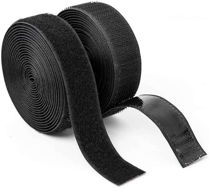 Art3d 4ft x 1 in. Hook and Loop Rolls Sticky Back, Double-Sided Command Adhesive Strip Heavy Duty - Image 1