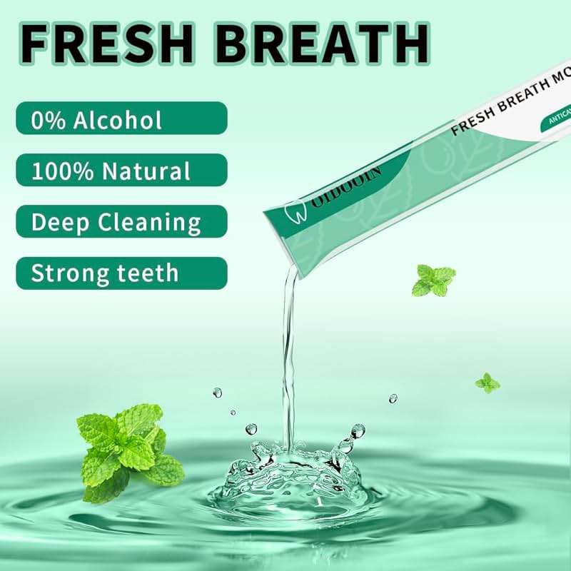 Travel Size Mouthwash Individual Mini Mouthwash for Fresh Breath,for After Meals, Hotels Portable Travel Mouth wash, Bulk Packets 0.4 Fl Oz(Pack of 40) - Image 3