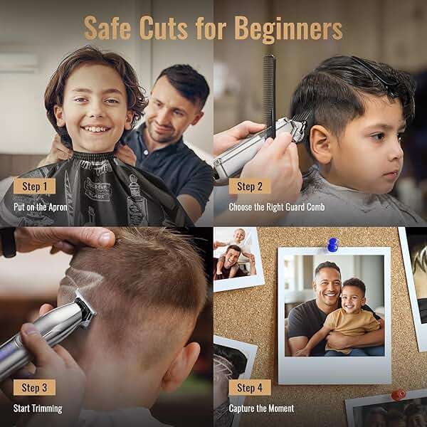 Jack & Rose Clippers and Trimmers Set, Cordless Hair Clippers for Men, Barber Clippers Set - Image 5