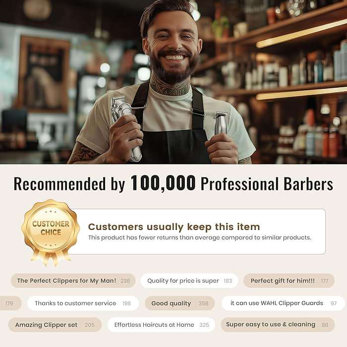 Jack & Rose Clippers and Trimmers Set, Cordless Hair Clippers for Men, Barber Clippers Set - Image 6