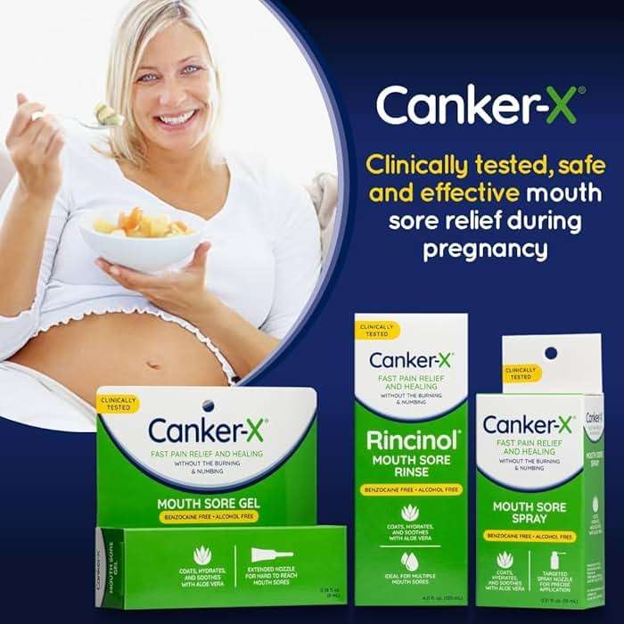 Canker-X Rincinol Oral Rinse Mouthwash, Quick Pain Relief from Canker Sores, Mouth Burns & More, Benzocaine Free & Alcohol Free Mouthwash, Adults & Kids 6+ Years, 4.0 Fl. Oz. - Image 4