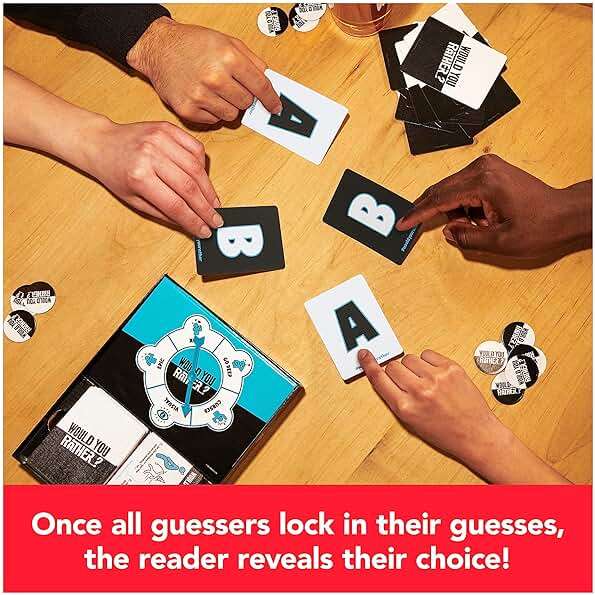 Spin Master Games, Would You Rather? Funny Party Card Game for College, Friendsgiving, Birthdays, & More, for Teens & Adults, 3-6 Players, for Ages 14 & Up - Image 5
