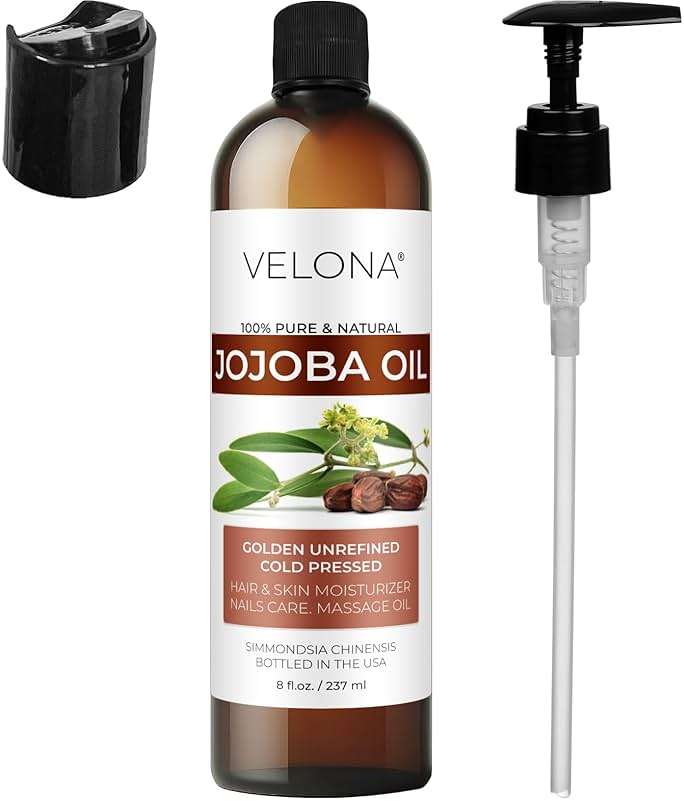 velona Jojoba Oil - 8 Fl Oz (With Pump) | 100% Pure and Natural | Golden, Unrefined, Cold Pressed, Hexane Free | Moisturizing Face, Hair, Body, Skin Care - Image 7