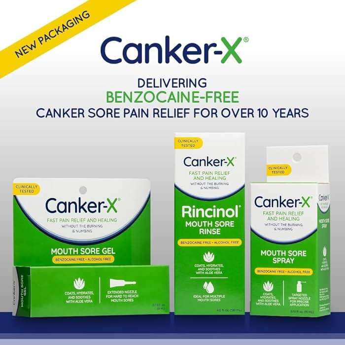 Canker-X Mouth Sore Gel, Fast Pain Relief & Healing for Canker Sores, Cheek Bites and Oral Abrasions, Oral Pain Relief Gel, Benzocaine-Free and Alcohol-Free, Adults and Kids 6+ Years, 0.28 fl oz - Image 7