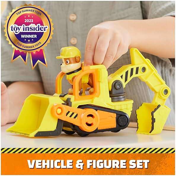 Rubble & Crew, Rubble’s Bulldozer Toy Truck with Movable Parts and a Collectible Action Figure, Kids Toys for Ages 3 and Up - Image 3