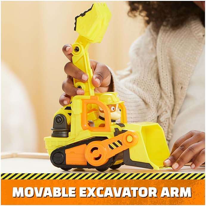 Rubble & Crew, Rubble’s Bulldozer Toy Truck with Movable Parts and a Collectible Action Figure, Kids Toys for Ages 3 and Up - Image 4